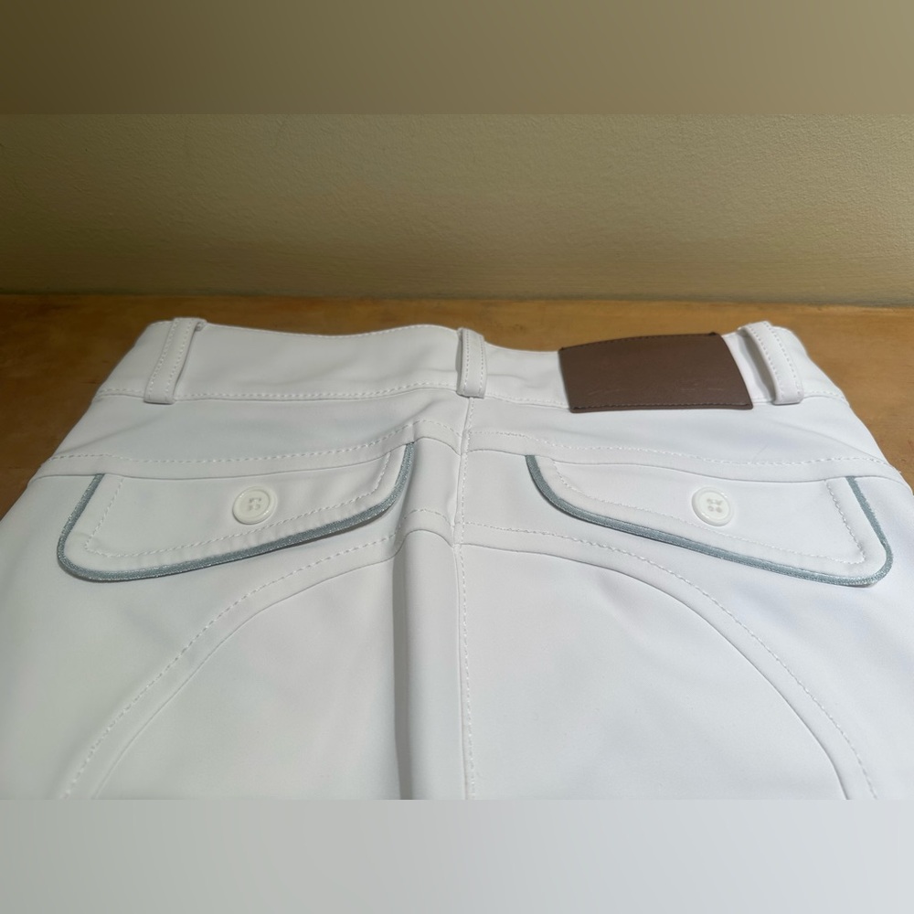 Iago Italia Equestrian Riding Show Breeches, White, Size 22, Great Condition! - Picture 3 of 16